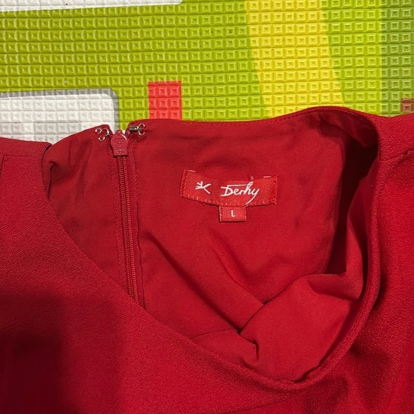 DERHY Elegant Red Dress - Picture 4 of 5